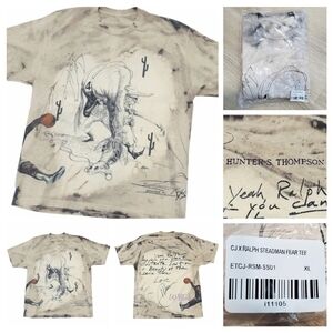 Travis Scott Cactus Jack Ralph Steadman Fear Tee XL Las Vegas AOP New